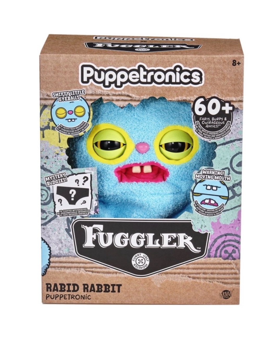Fuggler Rabid Rabbit Puppetronic Plush NEW!!!
